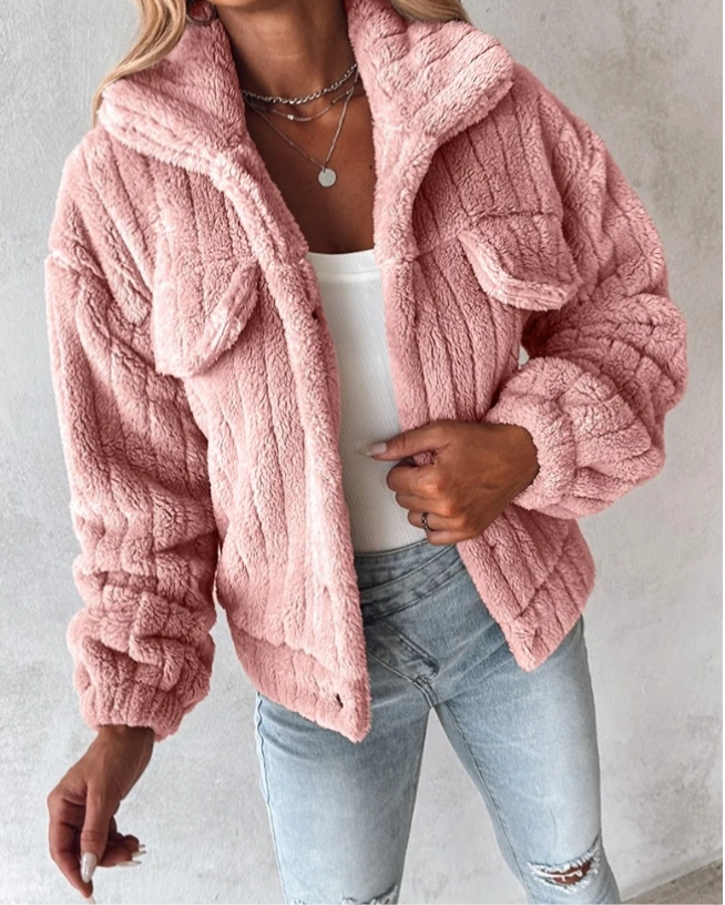 Maeve | Plush Short Teddy Jacket for Women