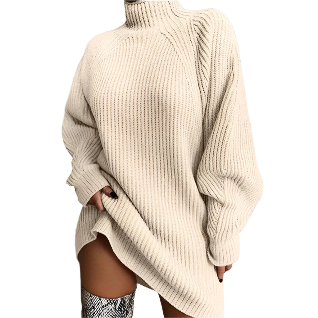 Elina | Relaxed Ribbed Turtleneck for Women